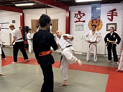 Sempai Sylvie demonstrating